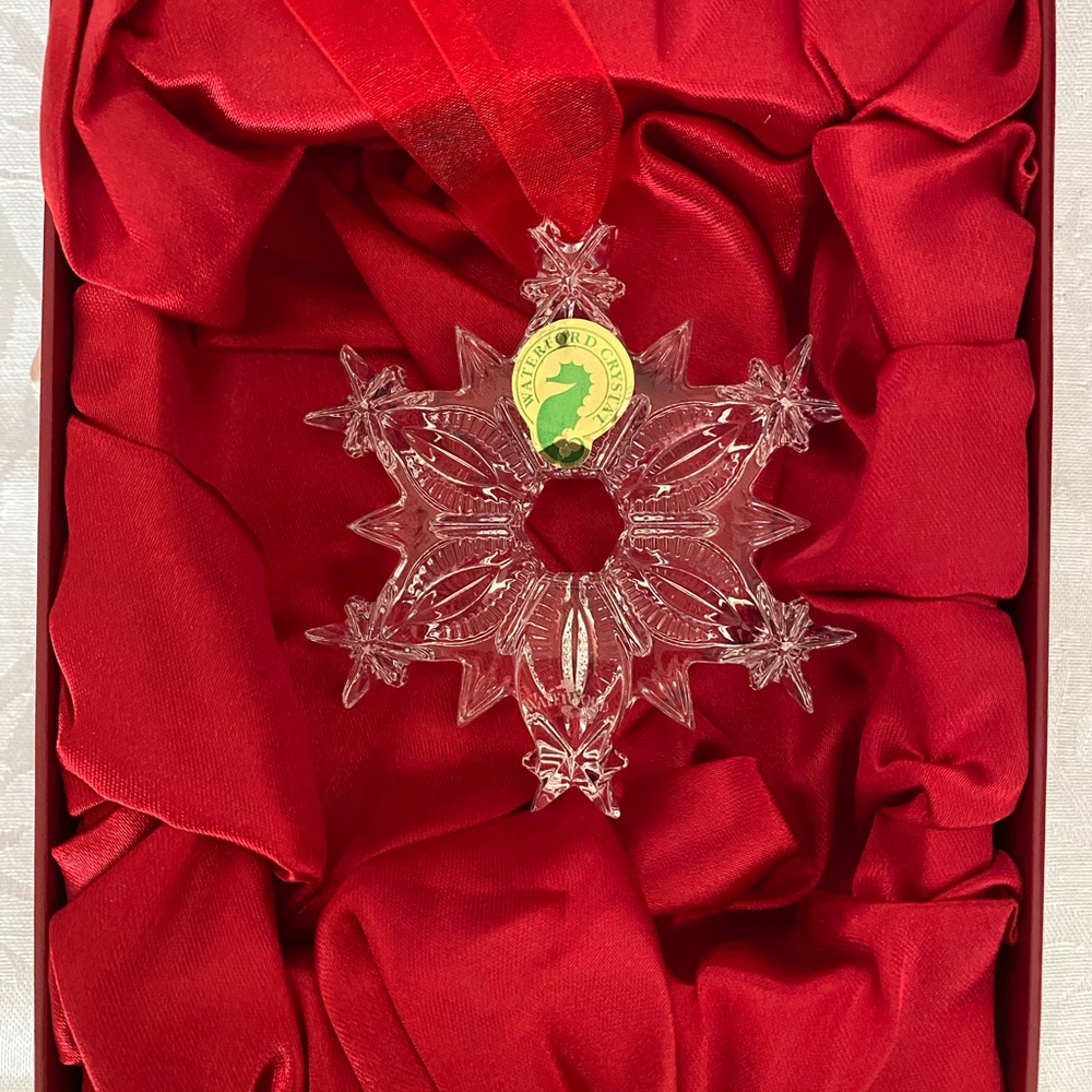 Waterford Crystal Snow Pierced Star Ornament 2008